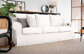 Warm up your scheme with the coral version or play it cool with our ice blue cover. Pure Linen Couch Covers Comfort Works