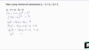 We did not find results for: Nilai X Yang Memenuhi Persamaan X 1 X 3 2 Youtube