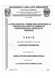 Preclusión in a sentence and translation of preclusión in english dictionary with audio el principio de preclusión es en el ámbito del derecho internacional el equivalente más cercano a la norma de. La Preclusion Del Termino Para Interponer La Terceria Excluyente De Domino En Contraposicion Al Derecho De Propiedad