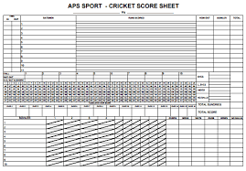 Experiencing the popularity of cricket in the. 5 Cricket Score Sheets Excel Word Excel Templates
