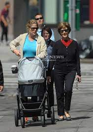 Jenna Bush Takes Baby Mila Out For A Stroll In New York Jenna Bush Jenna Bush Hager Bush Wedding