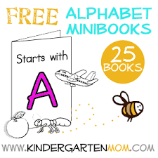 Simply download the pdf, print, cut, fold, staple and color. Alphabet Minibooks Kindergarten Mom