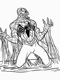 Spiderman And Venom Coloring Pages In 2020 Spiderman Coloring Avengers Coloring Pages Black Spiderman