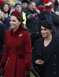 Kate And Meghan All Smiles As They Join The Queen In Sandringham Kate And Meghan Prince William And Kate Duchess