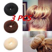 Shorter socks tend to cradle your bun and hold it in place. Hair Styling Poof Bump Bun Scrunchy Sock For Hair Large Medium Small Ring Style Donut Bun Maker Kjop Til Lave Priser I Nettbutikken Joom