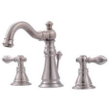 Maybe you would like to learn more about one of these? 3 Hole Bathroom Faucet Tall 2 Handle 8 Inch With Drain Brushed Nickel Widespread Bath Sink Faucets Home Improvement