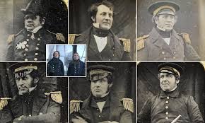 Last known photos of officers from doomed 1845 expedition which saw men  turn to cannibalism when ships got stuck in Arctic ice are set to fetch up  to £200,000 at auction |