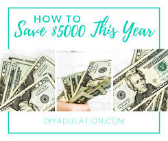 Saving money is an important goal for most people, but many of us lack discipline. How To Save 5000 This Year Diy Adulation