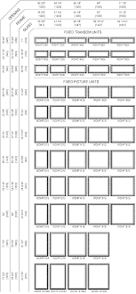 Standard Window Size Chart Entermed Info