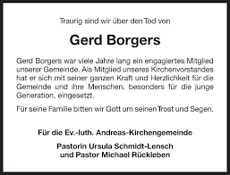 Последние твиты от tom borgers (@thomasborgers). Traueranzeigen Von Gerd Borgers Ok Trauer De