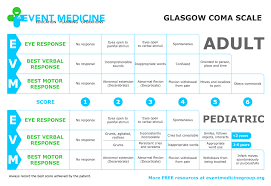 Glasgow Coma Scale Adult And Pediatrics Check On The