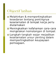 Pengenalan keselamatan merupakan satu aspek yang amat penting dan perlu dititikberatkan. Keselamatan Di Tempat Kerja