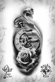 Super Tattoo Compass Realistic Clock Ideas Clock Tattoo Clock And Rose Tattoo Clock Tattoo Design