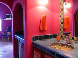 Tile is a common element in spanish décor. 43 Bright And Colorful Bathroom Design Ideas Digsdigs