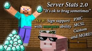 Leave a like rating if it helped. Website Server Statistics Plugin 1 8 Minecraft Mod