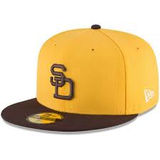 Men S San Diego Padres New Era Yellow Cooperstown Collection Classic Wool 59fifty Fitted Hat Sport Fitness Mlb Apparel Fitted Hats