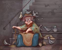 Bird Woman Mary Poppins Mary Poppins Bird Lady Feed The Birds Mary Poppins Art Etsy Bird Art Whimsical Illustration Mary Poppins