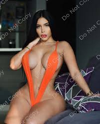 8x10 Ennid Wong PHOTO photograph picture asian busty bikini lingerie thong  model