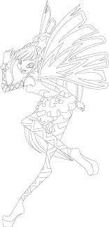 Stella Sirenix Full Coloring Page By Sugar Loop On Deviantart