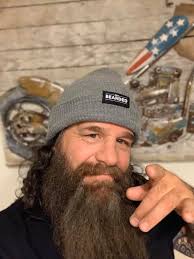 The perfect compliment to a bad ass beard? A bad ass beanie! 👊💥  📷@brian.wilson84 strong beard game bro!  ➡www.livebearded.com/collections/apparel/hat