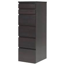 Tall dresser ikea atakumduyuyor org. Malm Black Brown Mirror Glass Chest Of 6 Drawers 40x123 Cm Ikea