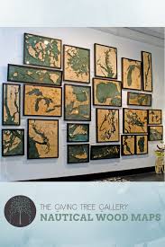Nautical Wood Maps Are 3d Underwater Topographic Wooden Maps