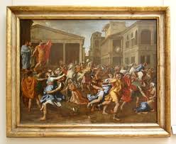 The classic story from the early days of rome where there are no women. Nicolas Poussin 1594 1665 L Enlevement Des Sabines Flickr
