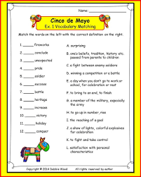 Cinco De Mayo Reading Vocabulary Grammar Info Questions Scrambled Wor Kindergarten Worksheets Printable Compound Words Worksheets Kindergarten Worksheets
