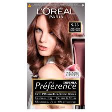 L Oreal Paris Preference Infinia 5 23 Chocolate Rose Gold Hair Dye Chocolate Dye Gold Hair Infinia L In 2020 Rose Gold Hair Dye Hair Color Rose Gold Gold Hair Dye