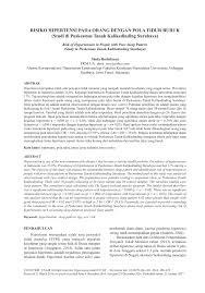 Pdf Relationship Between Sleep Pattern With Hypertension