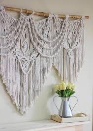 It's easiest to create this from a hanging position as shown in the video. Extra Large Macrame Woven Wall Hanging Wall Art Etsy Macrame Wall Hanging Diy Woven Wall Hanging Macrame Wall Art