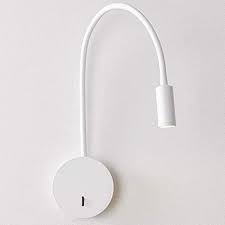 Flexible 1w 3w 5w gooseneck led wall light sconce lamp for kids bedroom reading. Sluce Bedside Led Reading Wall Lamp Flexible Wall Sconce Lighting Adjustable Wall Mounted With Switch For Bedroom White 3w 3000k Amazon Com