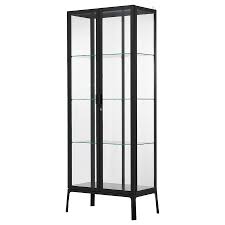Milsbo Vitrine Anthracite 73x175 Cm Ikea In 2020 Glass Cabinet Doors Glass Cabinets Display Glass Shelves