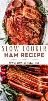 Slow Cooker Ham Is An Easy Flavorful Meal Thats Quick To Prep Recipe Slow Cooker Ham Recipes Slow Cooker Ham Crockpot Recipes Slow Cooker