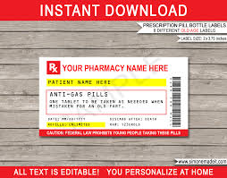 Enter your official identification and contact details. Funny Old Age Prescription Labels Template Printable Gag Birthday Gift