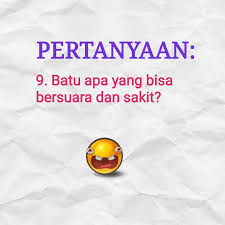 Selamat datang di blog tebak tebakan terlengkap paling kocak, lucu, sulit dan paling bombastis hanya ada disini. Tebak Tebakan Lucu Dan Terlengkap Teka Teki Lucu