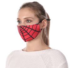 Spiderman Face Mask Costume 3 Layer Filter Pocket 2 Filters Reusable High  Quality Graphic Polyester Spandex Unisex Free Shipping