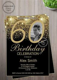 Black And Gold 60th Birthday Invitations Surprise 60th Birthday Invitation 60th Birthday Invite Suprise 60th 60th Birthday For Men Gold And Black Invite 60 Geburtstag Geburtstag Geburt