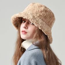 Women's Winter Fuzzy Faux Fur Bucket Hat Slouchy Warmer Fisherman Hats for  Women Soft Fluffy Warm Cap (3188-brown) : Amazon.co.uk: Fashion