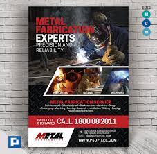 Metal Fabrication Services Flyer Psdpixel Metal Fabrication Flyer Design Templates Flyer