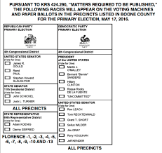 Primary Election Is Tuesday Here Are The Sample Ballots For Your County Help Get Out The Vote Nkytribune