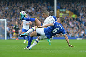 Leicester salvages point at everton after jordan pickford mistake. Everton V Leicester City Islam Slimani Against Phil Jagiel Flickr