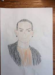 A drawing of chester bennington using different pictures as references. Chester Bennington Anime Version By Lodestar1 On Deviantart