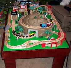 Melissa & doug farm animal wooden train set (12+pc) melissa & doug. How To Build A Toy Train Table Or A Play Activity Table Easy To Do Plans Toy Train Table Toy Train Train Table