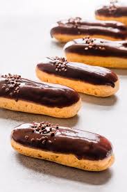 Classic Eclairs With Vanilla Pastry Cream Recipe Sweet Savory Sweet Pastries Eclair Recipe