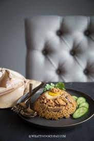 Nasi Tim Ayam Jamur Steamed Rice With Chicken And Mushroom Food Food Receipes Food Photography