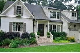 House trim looks amazing in a crisp, clean white. White House White Trim White Vinyl Windows What Color Trim Off White House White Trim House Paint Exterior Painted Brick House Exterior Paint Colors For House