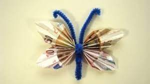 Ein kreatives geldgeschenk zur hochzeit! Geldscheine Falten Schmetterling Fur Geldgeschenke Youtube
