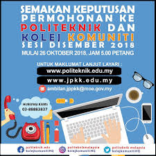 Permohonan kemasukan ke politeknik adalah dilakukan secara dalam talian (online), anda dikehendaki layari pautan khas untuk mengisi borang permohonan mengikut jenis. Www Politeknik Edu My Semakan Status Permohonan Ranc Akbana