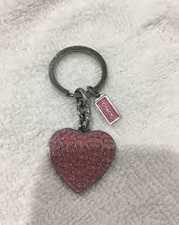 Coach Pink Heart Key Chain Keychain Coach Keychain Heart Keychain The best gifs are on giphy. pinterest